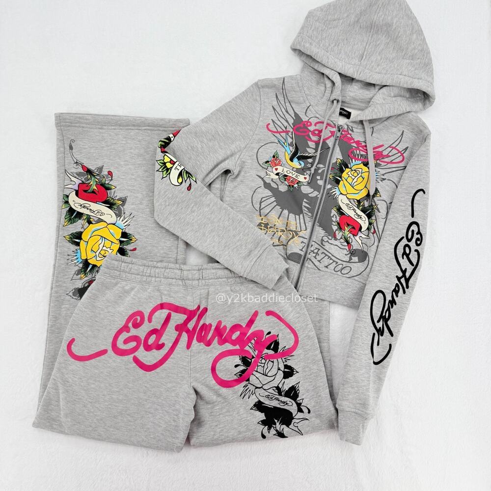 Ed Hardy Tracksuit (Size M)